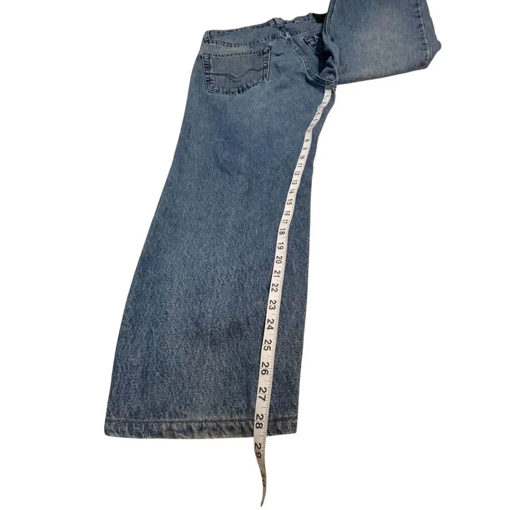 Vintage Harley-Davidson Distressed Jeans Men 33x28 Straight Leg Y2K Biker Grunge